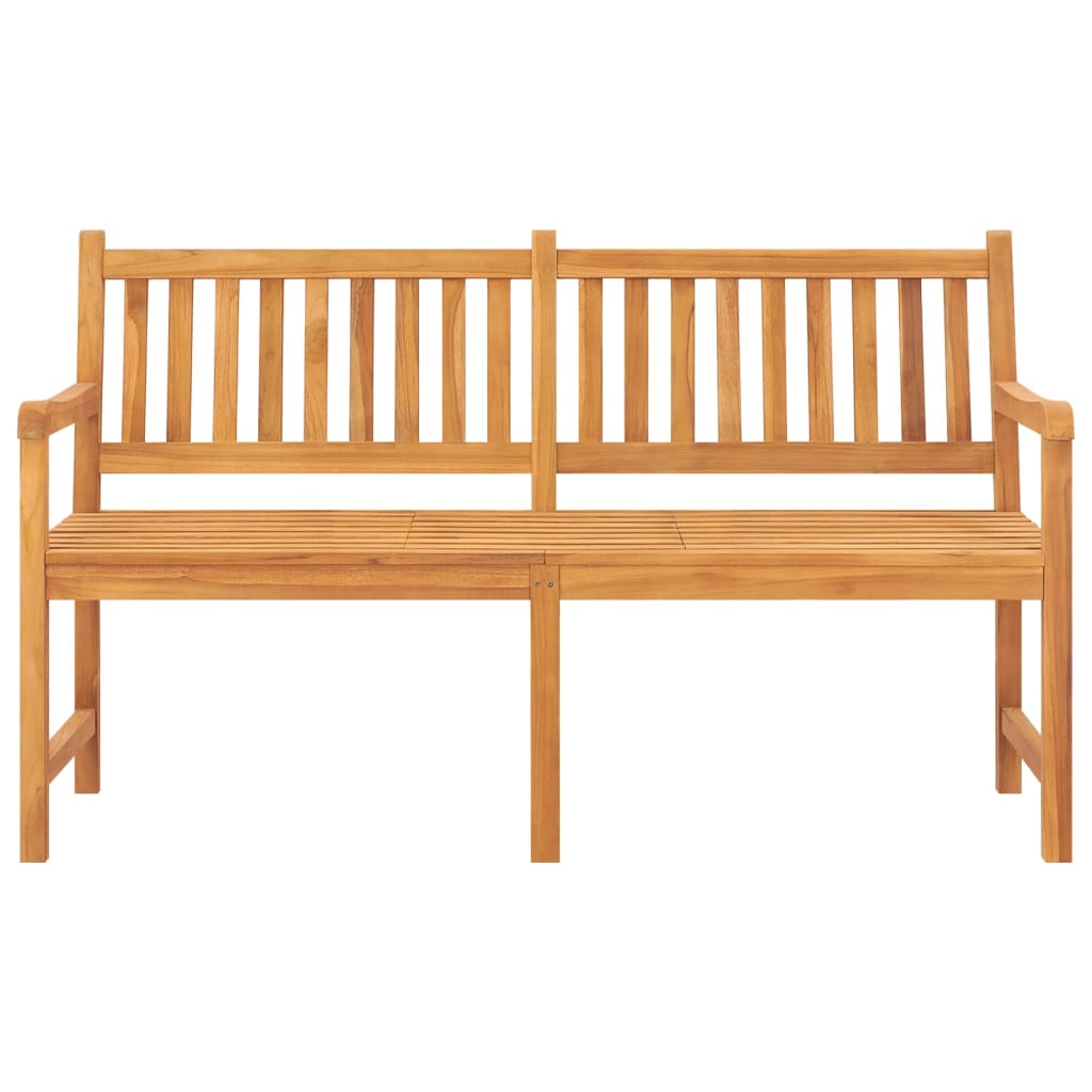 3-Seater Garden Bench With Table 150 Cm Solid Teak Wood