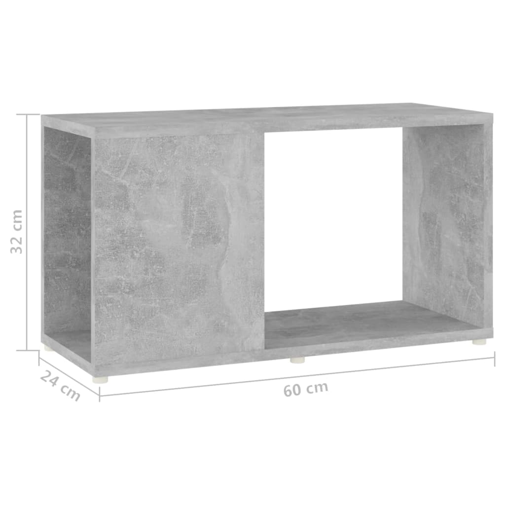 Tv Cabinet Concrete Grey 60X24X32Cm Engineered Wood