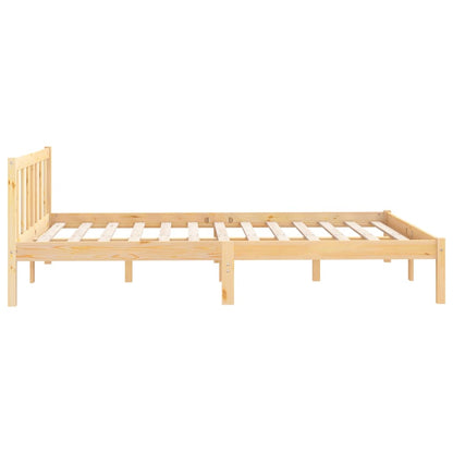 Bed Frame Solid Pinewood 160X200 Cm
