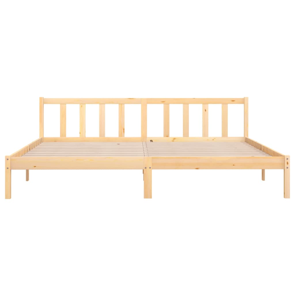 Bed Frame Solid Wood Pine 180X200 Cm Super King Size