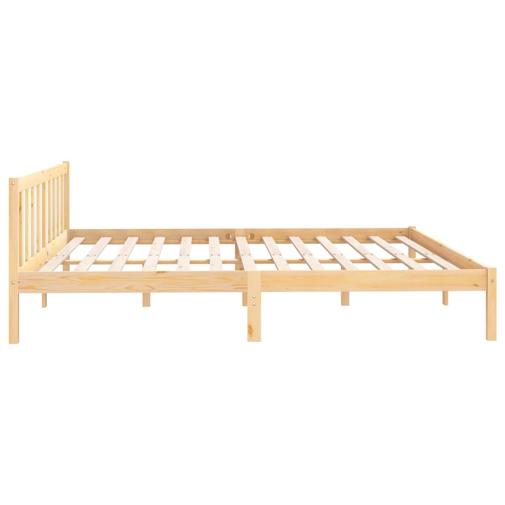 Bed Frame Solid Wood Pine 180X200 Cm Super King Size