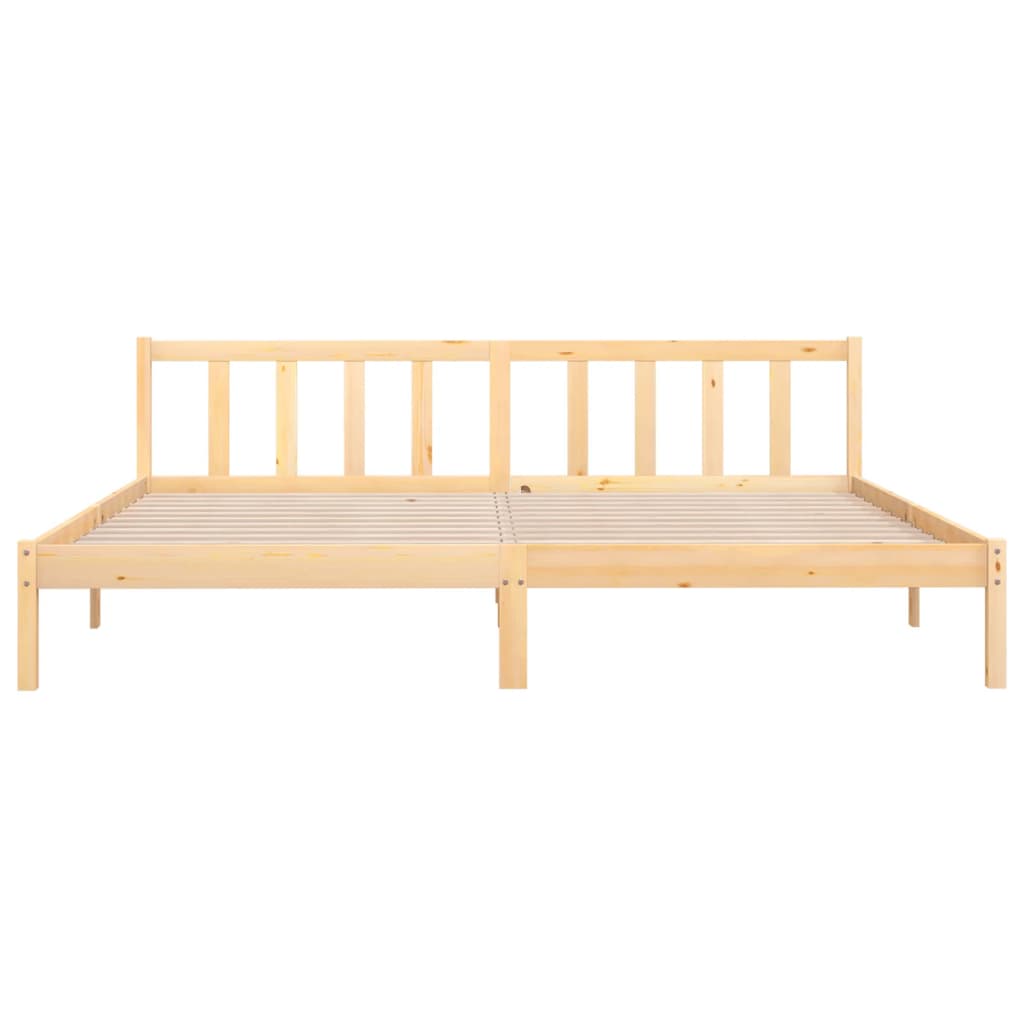 Bed Frame Solid Pinewood 200X200 Cm