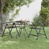 Folding Garden Chairs 2 Pcs Expanded Metal Mesh Anthracite