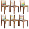 Dining Chairs 6 Pcs Solid Reclaimed Wood