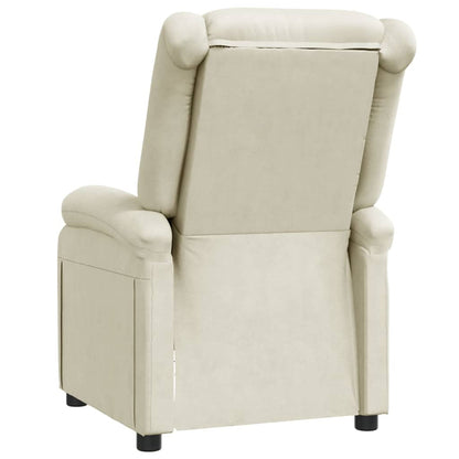 Recliner Chair White Faux Leather