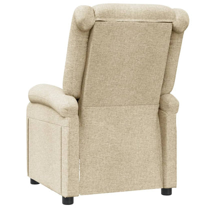 Recliner Chair Cream Fabric