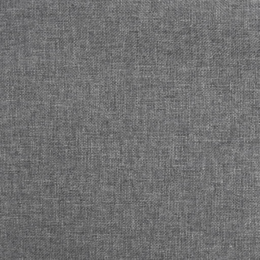 Swivel Dining Chair Light Grey Fabric