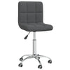 Swivel Dining Chair Dark Grey Fabric