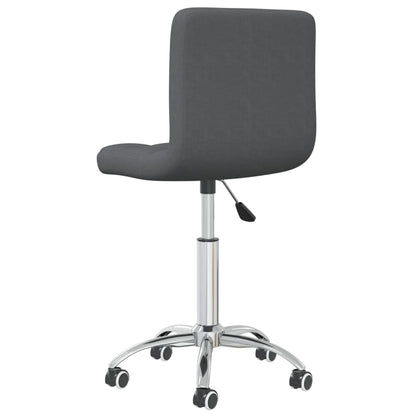 Swivel Dining Chair Dark Grey Fabric