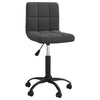 Swivel Dining Chair Black Velvet