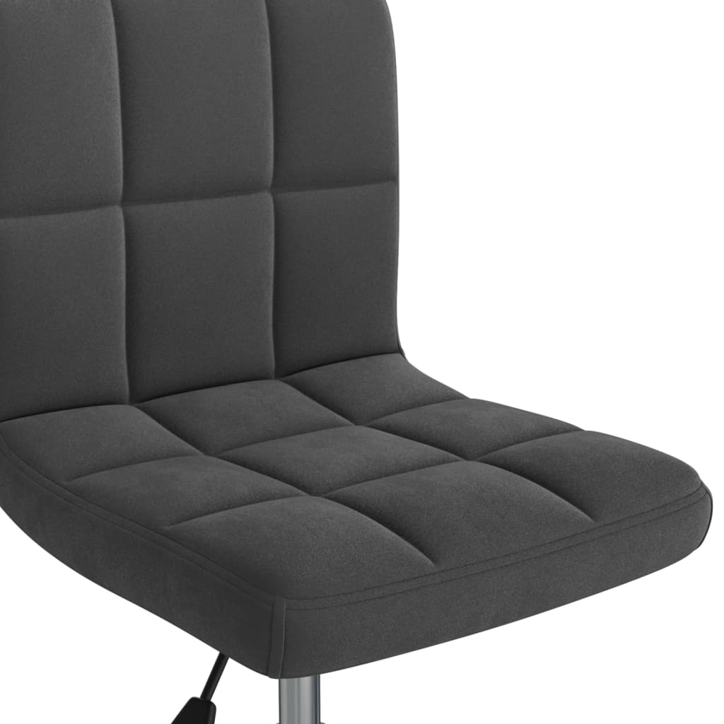 Swivel Dining Chair Black Velvet