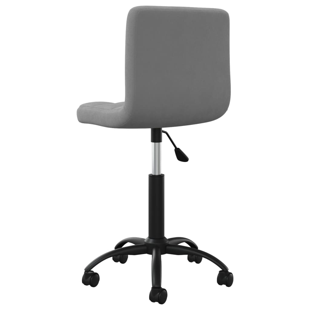 Swivel Dining Chair Dark Grey Velvet