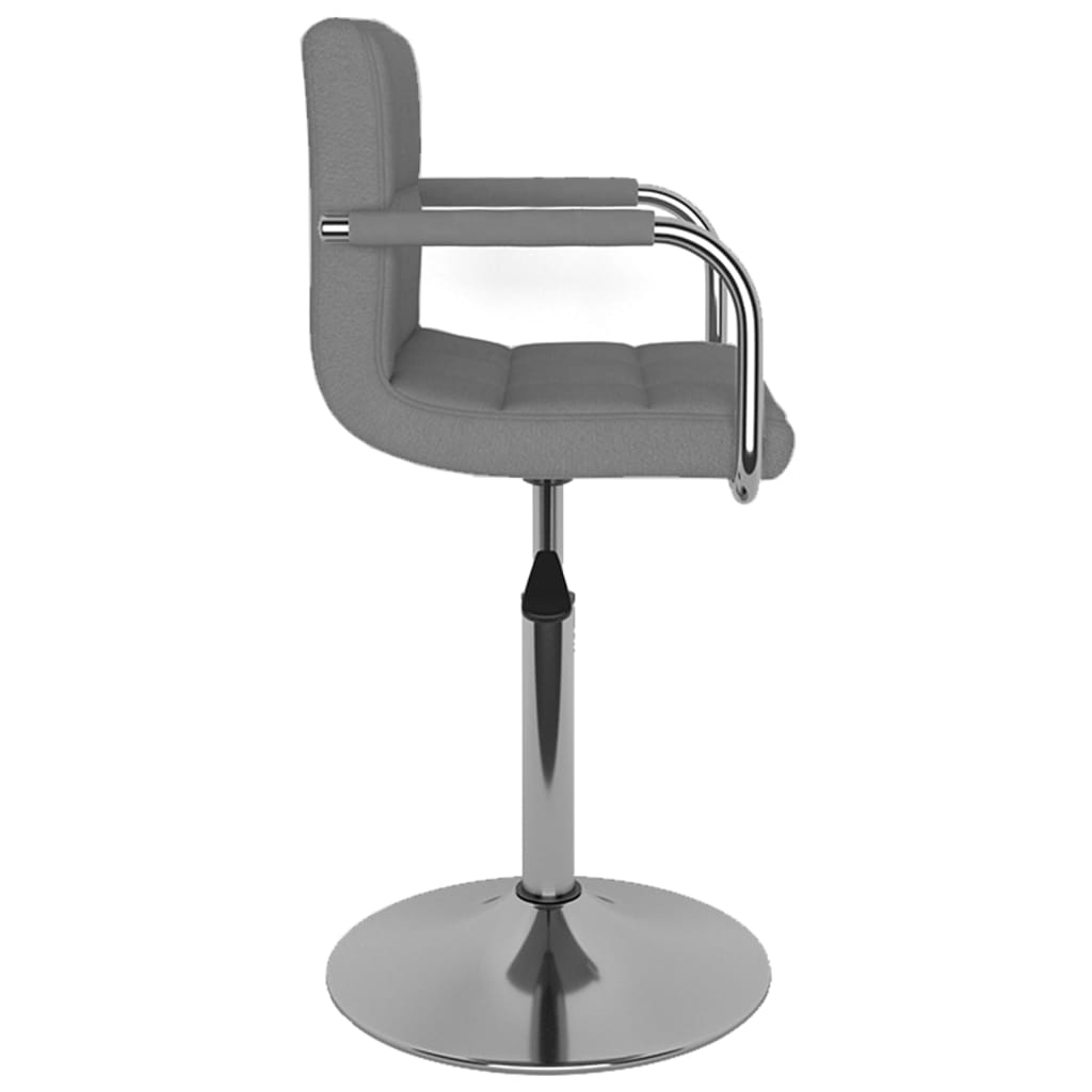 Dining Chair Light Grey Fabric