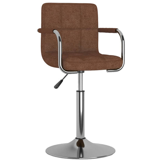 Dining Chair Brown Fabric