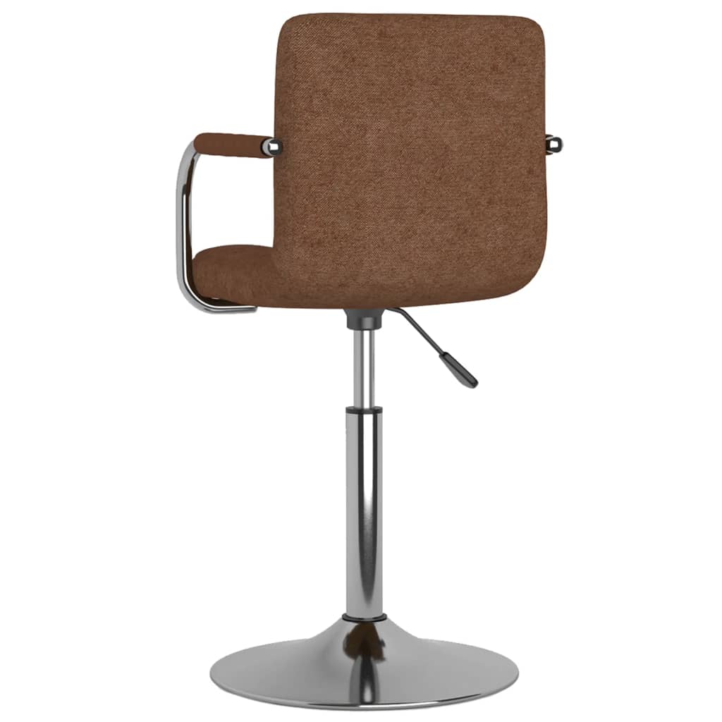 Dining Chair Brown Fabric