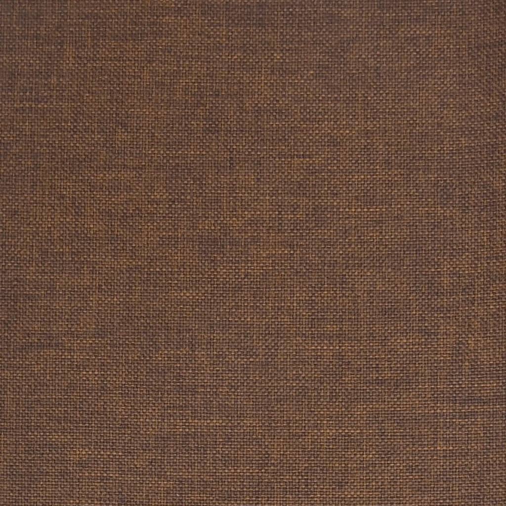 Dining Chair Brown Fabric