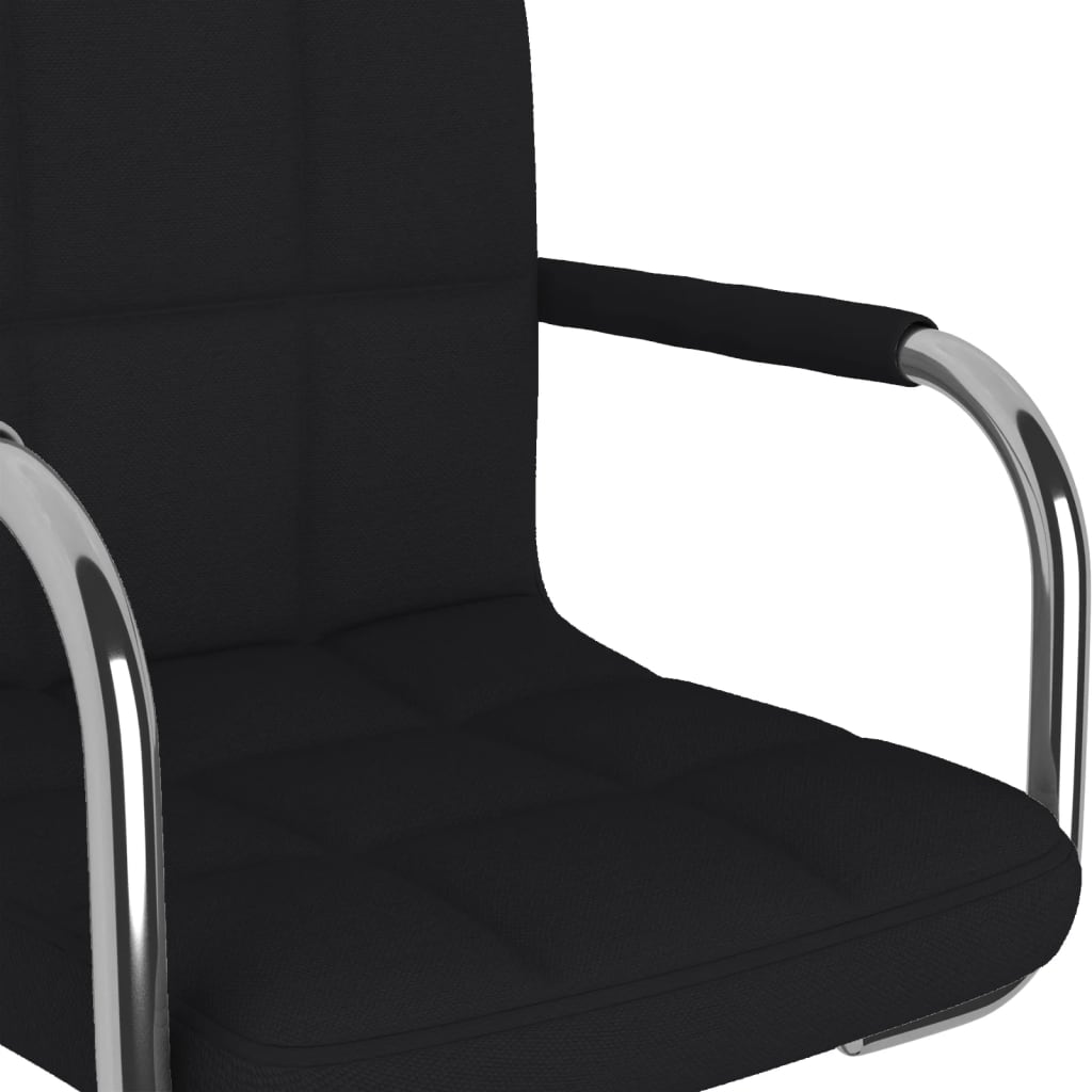 Dining Chair Black Fabric