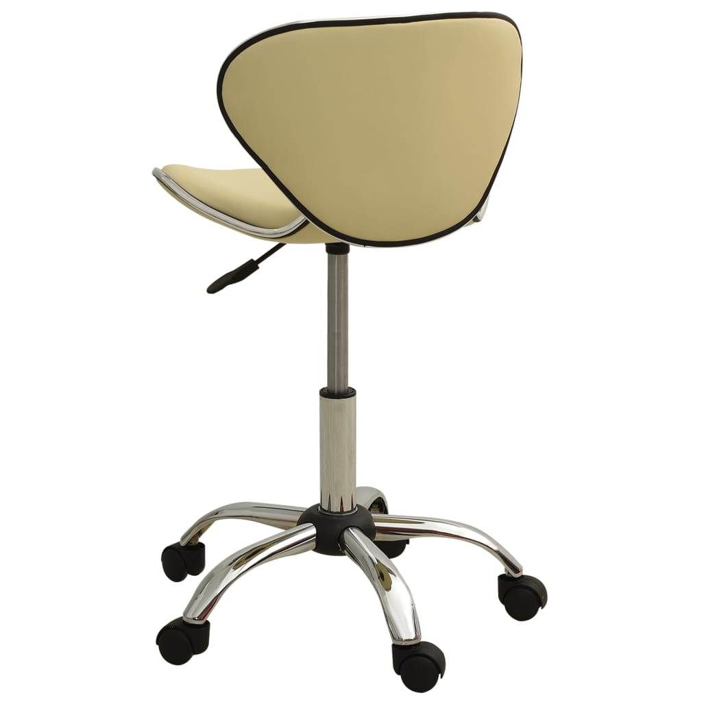 Office Chair Cream Faux Leather