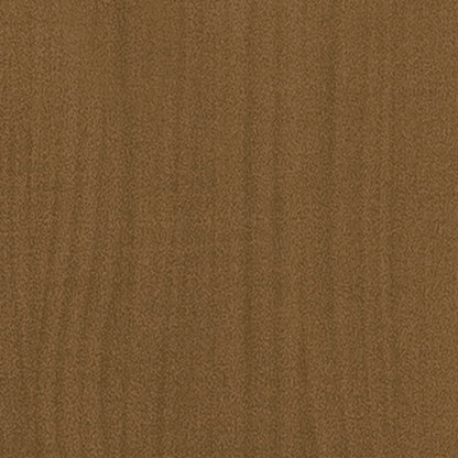 Bed Frame Honey Brown Solid Wood Pine 90X200 Cm