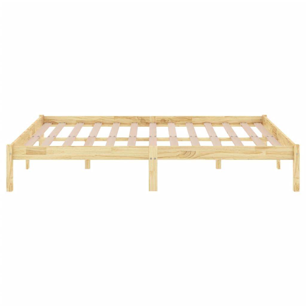 Bed Frame Solid Wood Pine 200X200 Cm