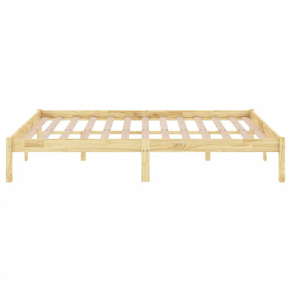 Bed Frame Solid Wood Pine 200X200 Cm