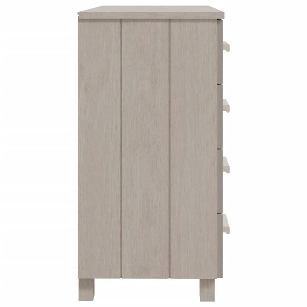 Sideboard Hamar White 79X40X80 Cm Solid Wood Pine