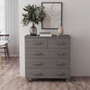 Sideboard Hamar Light Grey 79X40X80 Cm Solid Wood Pine