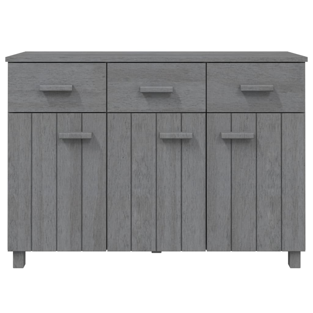 Sideboard Hamar Dark Grey 113X40X80 Cm Solid Wood Pine