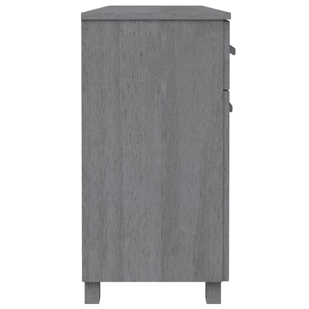 Sideboard Hamar Dark Grey 113X40X80 Cm Solid Wood Pine