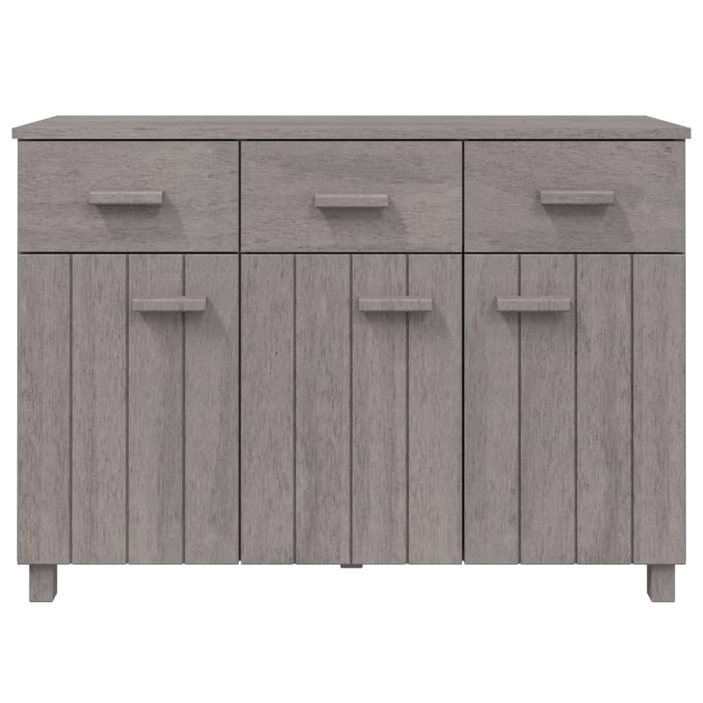 Sideboard Hamar Light Grey 113X40X80 Cm Solid Wood Pine