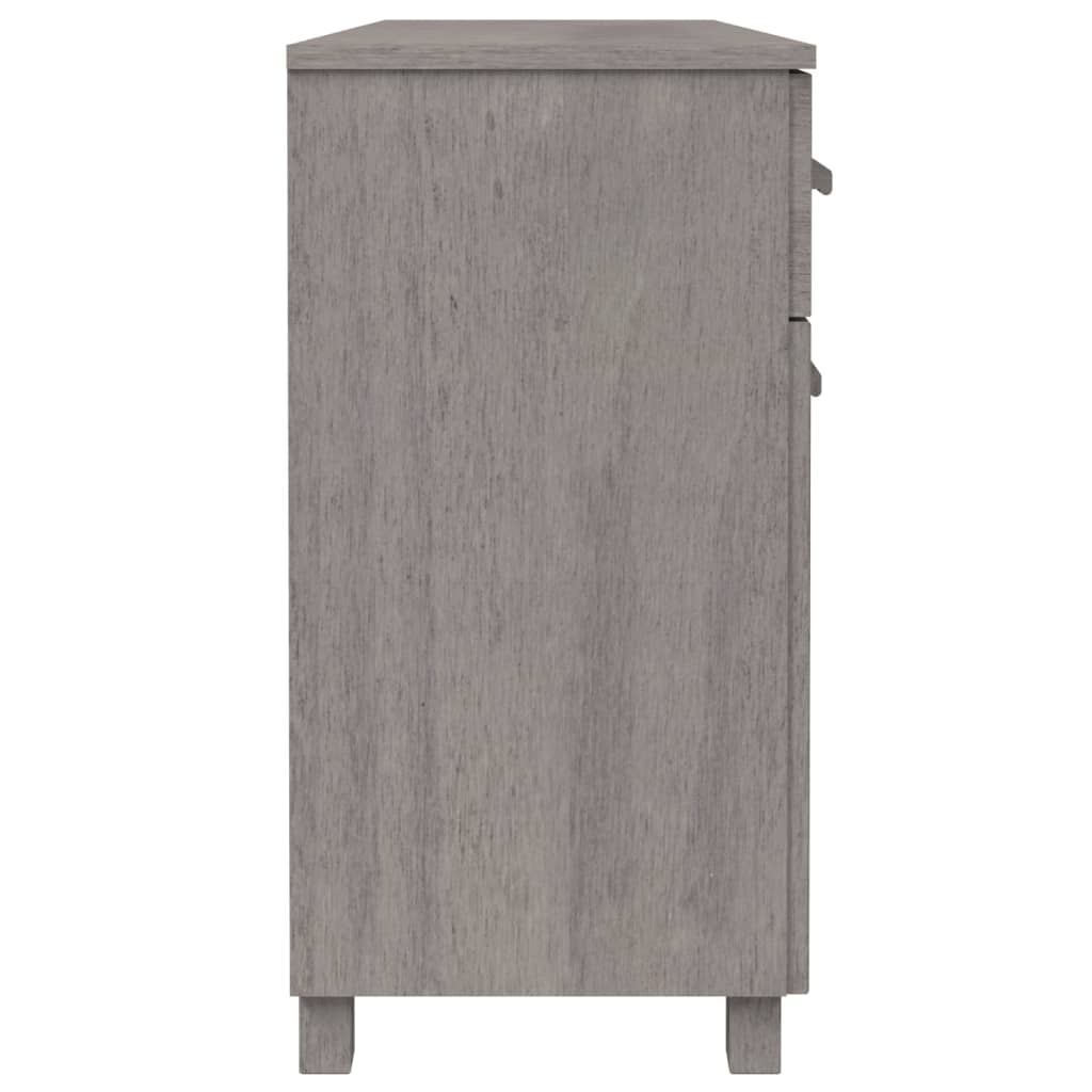 Sideboard Hamar Light Grey 113X40X80 Cm Solid Wood Pine