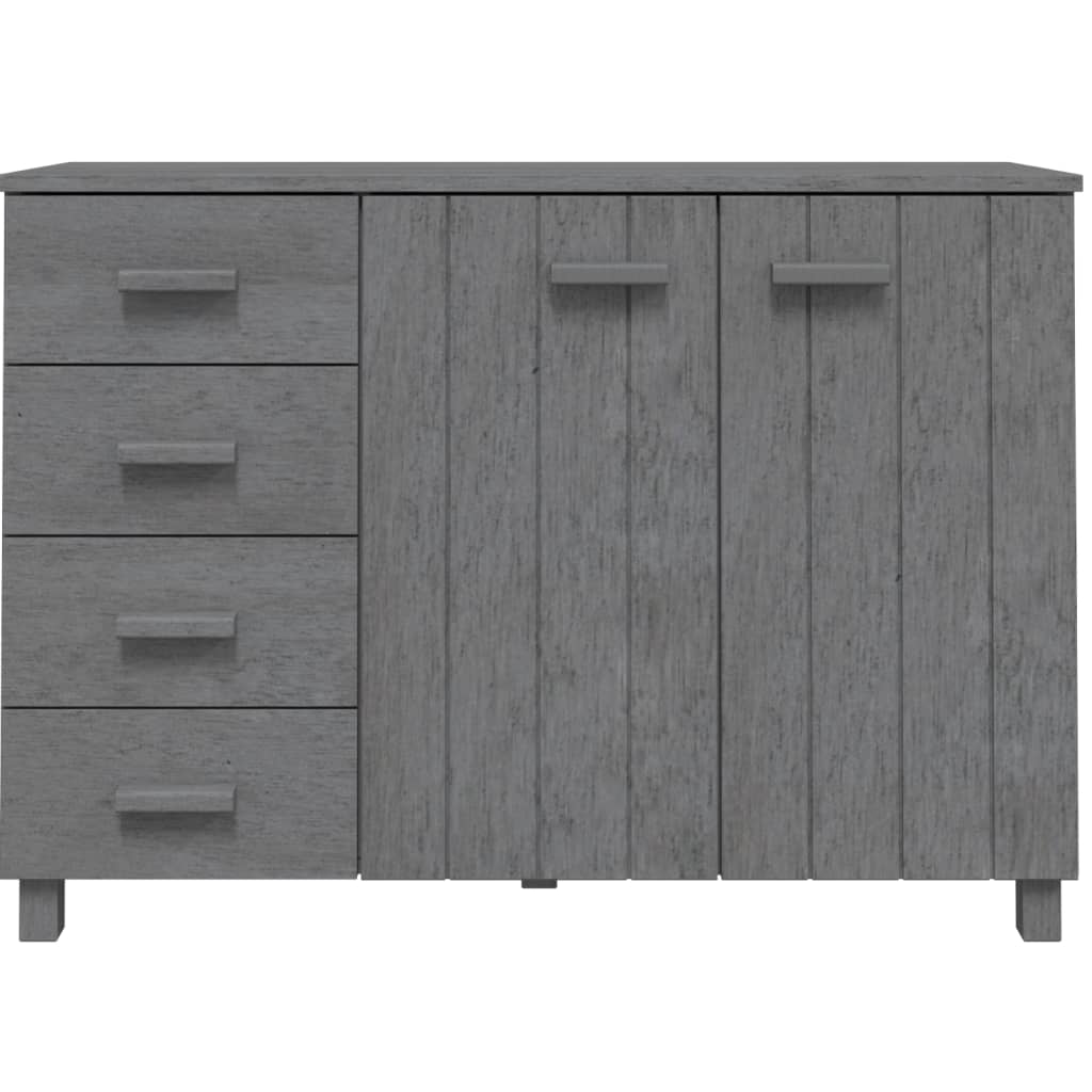 Sideboard Hamar Dark Grey 113X40X80 Cm Solid Wood Pine