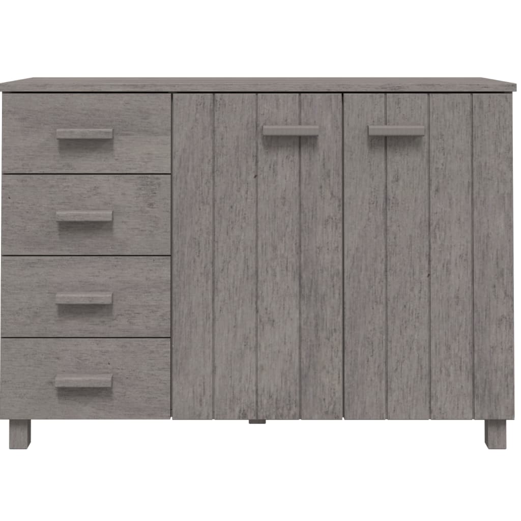 Sideboard Hamar Light Grey 113X40X80 Cm Solid Wood Pine