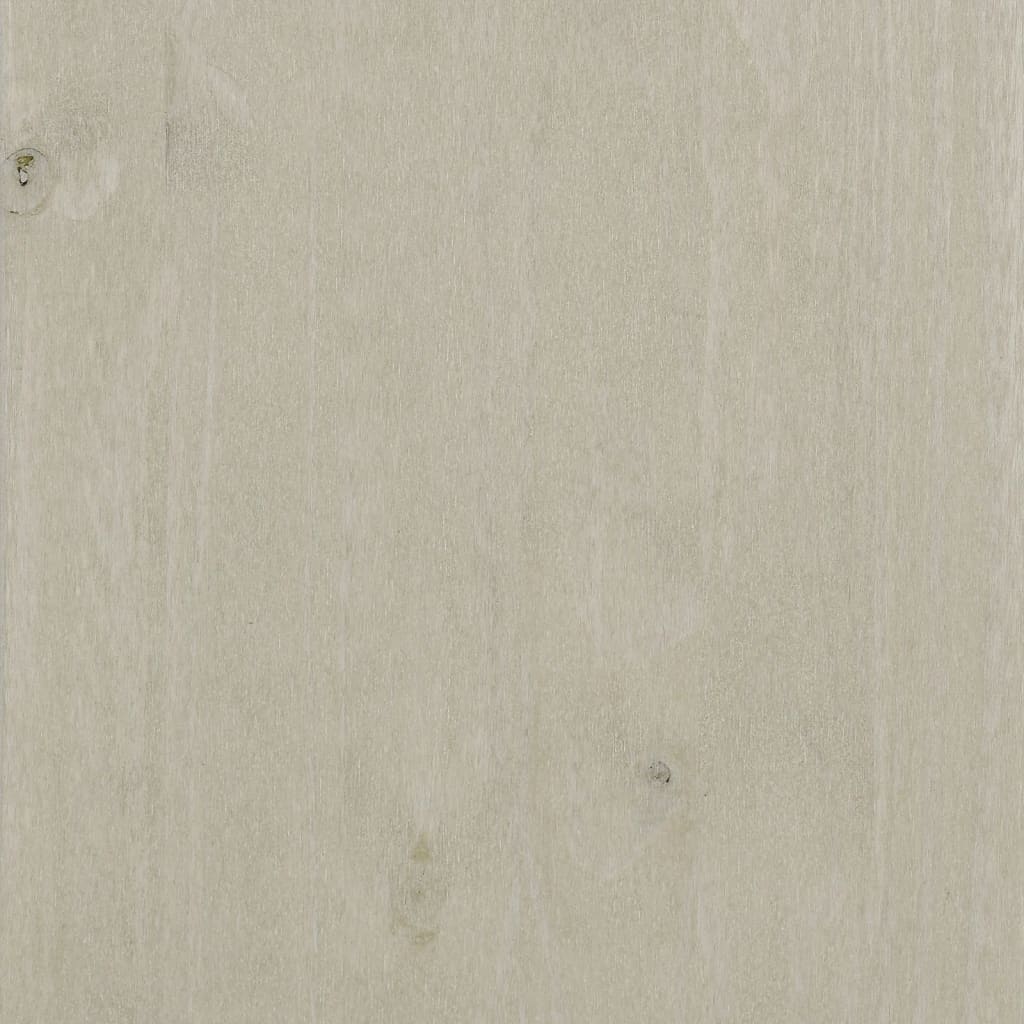 Wardrobe Hamar White 99X45X137 Cm Solid Wood Pine