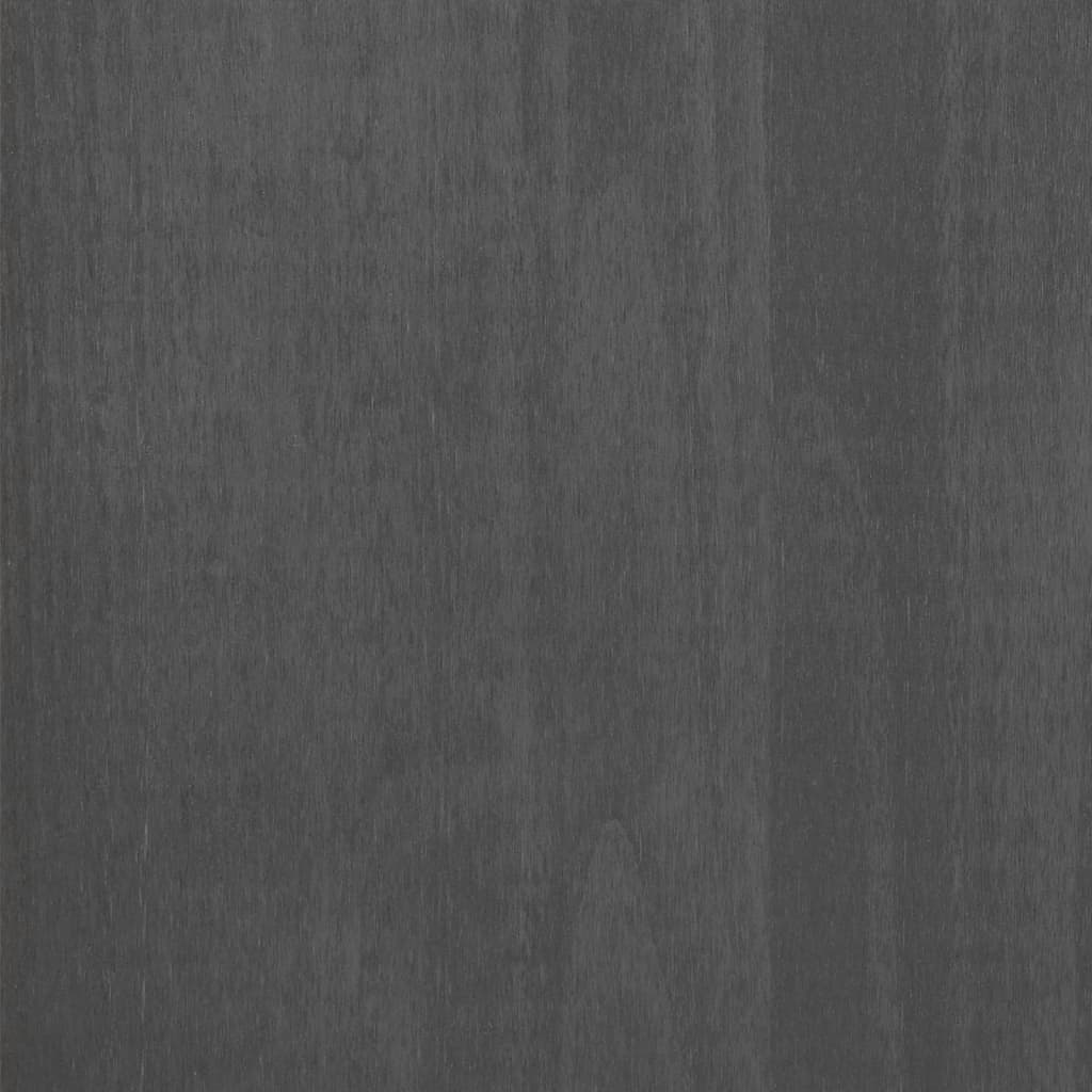 Wardrobe Hamar Dark Grey 99X45X137 Cm Solid Wood Pine