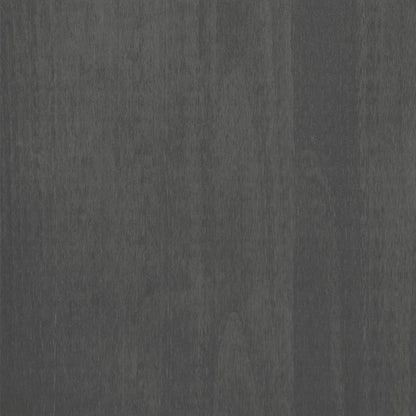 Wardrobe Hamar Dark Grey 89X50X180 Cm Solid Wood Pine