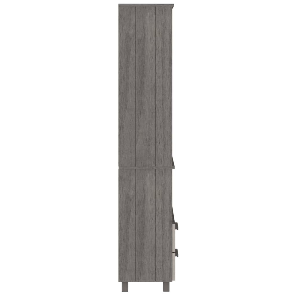 Highboard Hamar Light Grey 60X35X180 Cm Solid Wood Pine