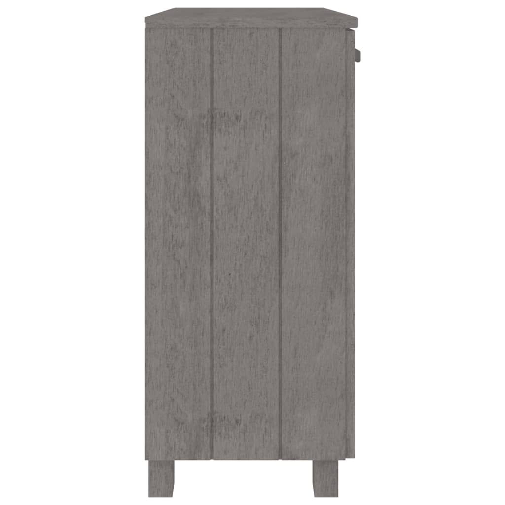 Sideboard Hamar Light Grey 85X35X80 Cm Solid Wood Pine