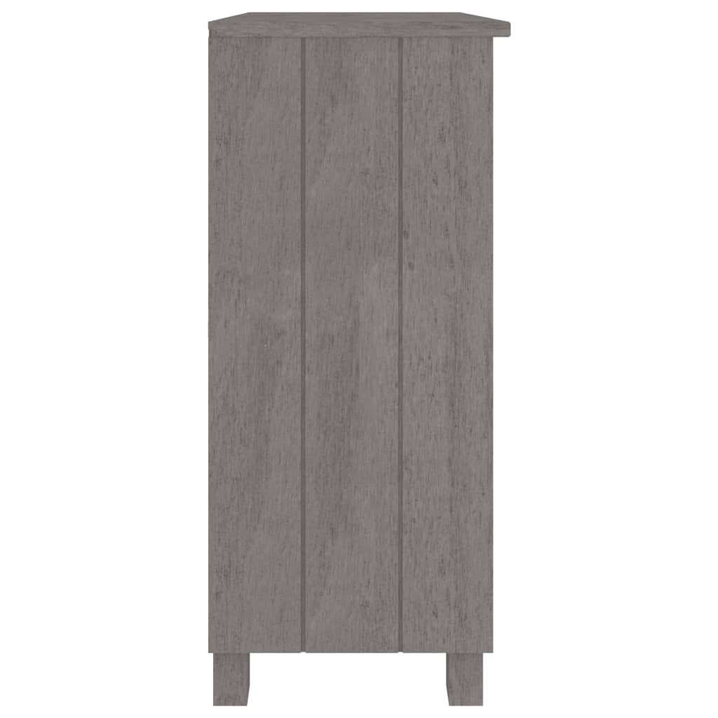 Sideboard Hamar Light Grey 85X35X80 Cm Solid Wood Pine