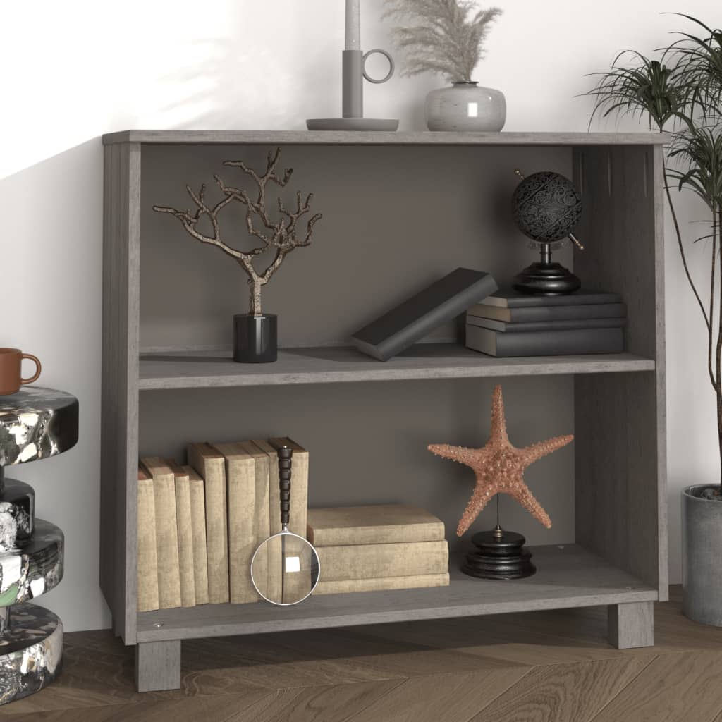 Sideboard Hamar Light Grey 85X35X80 Cm Solid Wood Pine