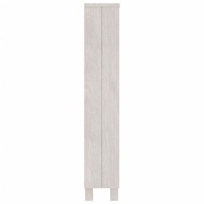 Cd Cabinet Hamar White 45X18X100 Cm Solid Wood Pine