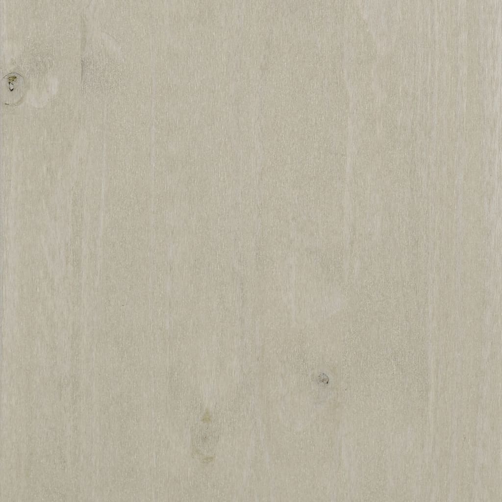 Cd Cabinet Hamar White 45X18X100 Cm Solid Wood Pine