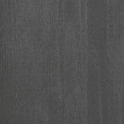 Cd Cabinet Hamar Dark Grey 45X18X100 Cm Solid Wood Pine