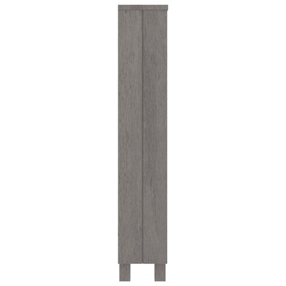 Cd Cabinet Hamar Light Grey 45X18X100 Cm Solid Wood Pine