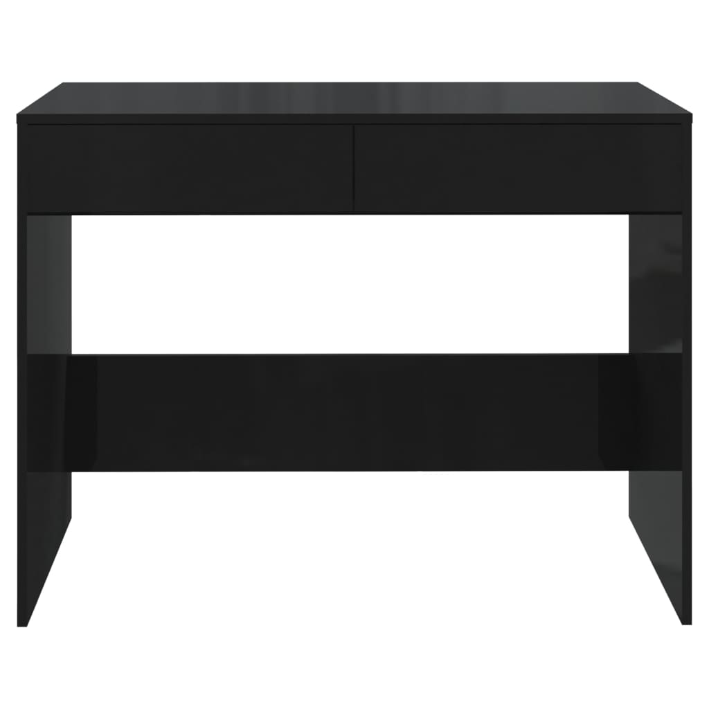 Desk Black 101X50X76.5 Cm Engineered Wood