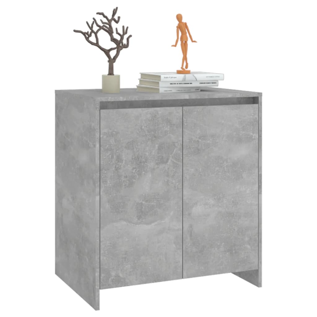 Sideboard Concrete Grey 70X41X75 Cm Engineered Wood