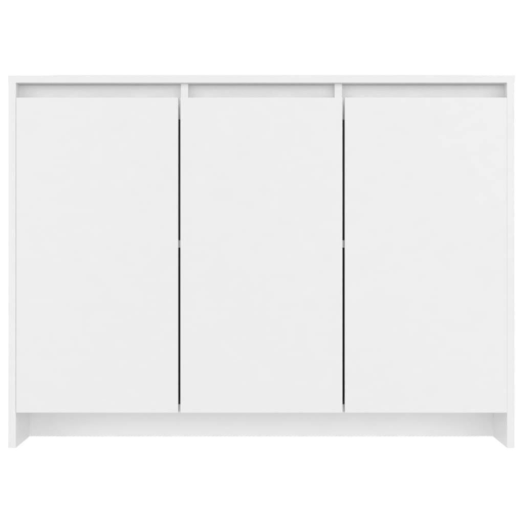 Sideboard White 102X33X75 Cm Engineered Wood