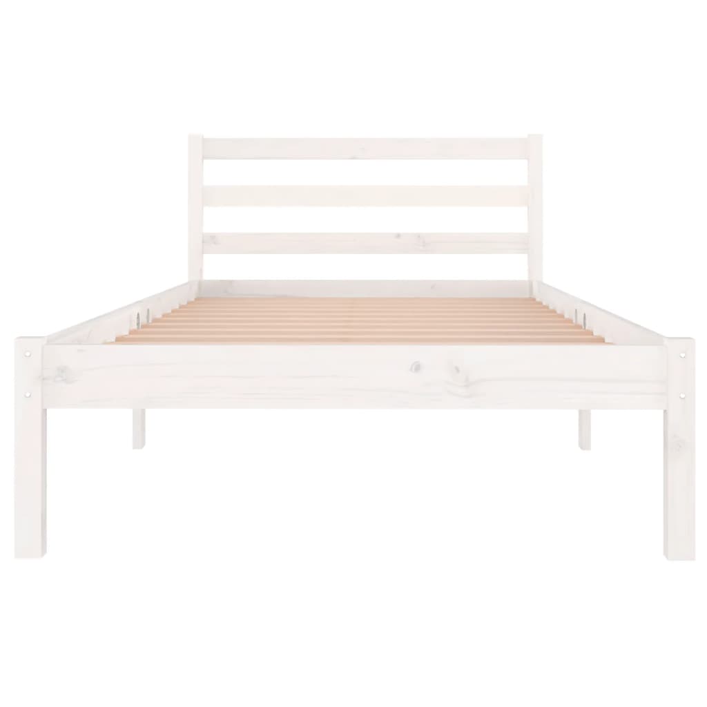 Day Bed Solid Wood Pine 90X200 Cm White
