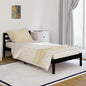 Day Bed Solid Wood Pine 90X200 Cm Black