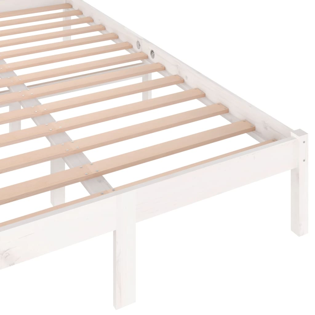 Day Bed Solid Wood Pine 120X200 Cm White